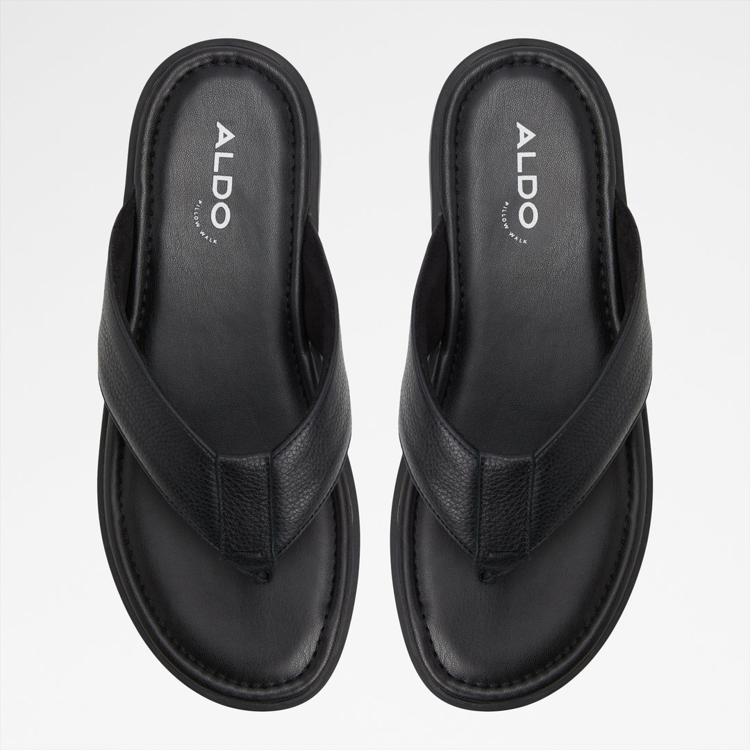 Sandálias em pele preto - TAZZO