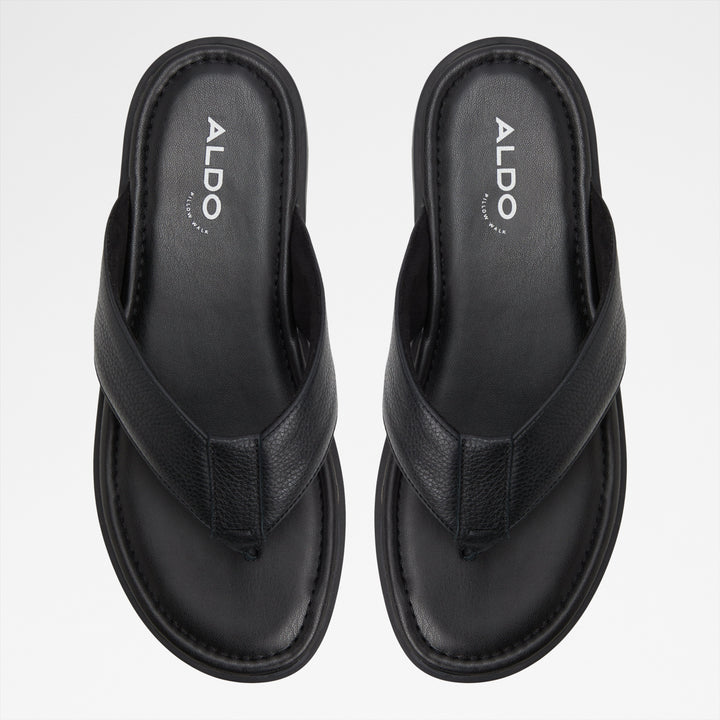 Sandálias em pele preto - TAZZO