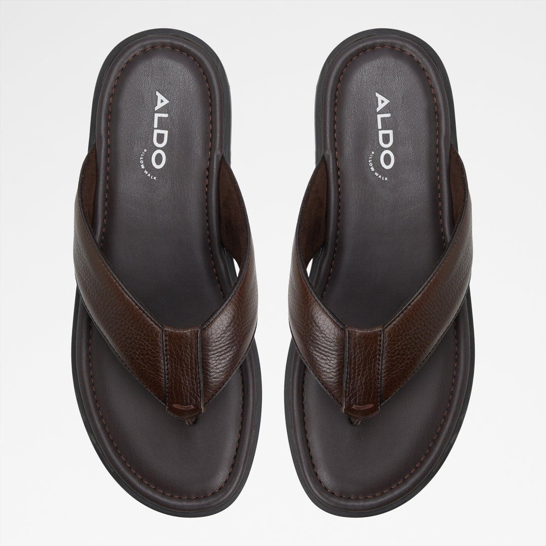 Sandálias em pele castanho - TAZZO