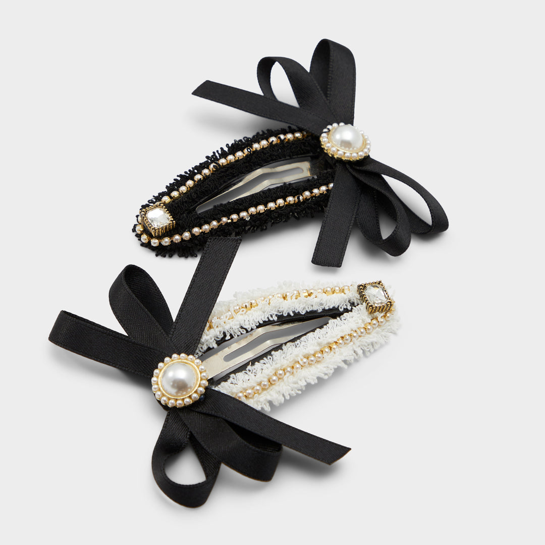 Ganchos de cabelo em preto - THEBOW