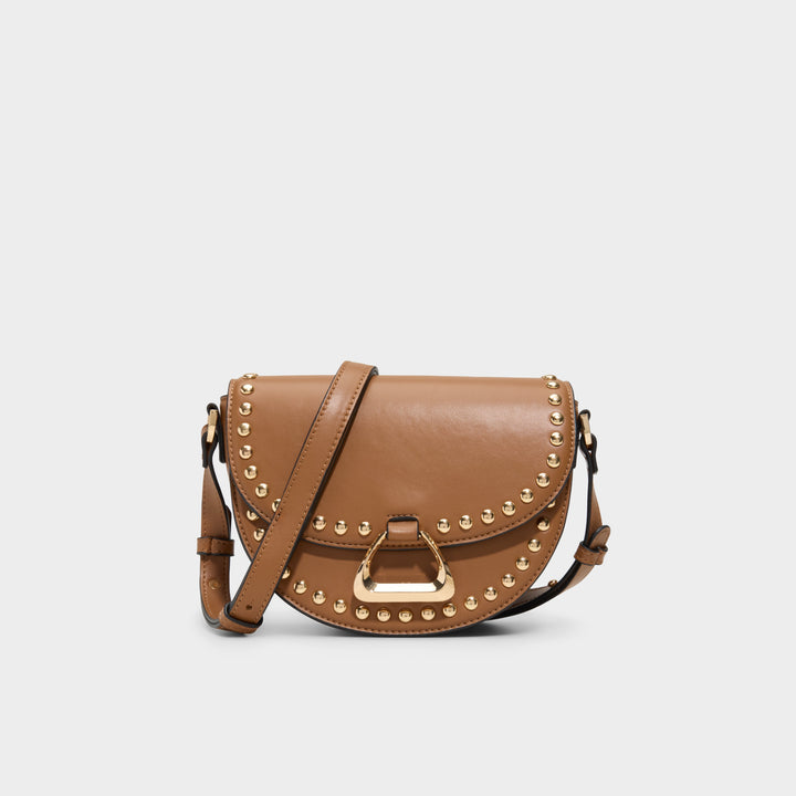 Mala de tiracolo em cognac - THOSIEN