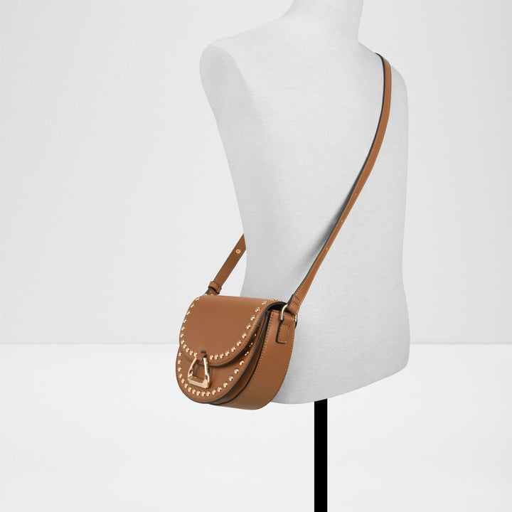 Mala de tiracolo em cognac - THOSIEN