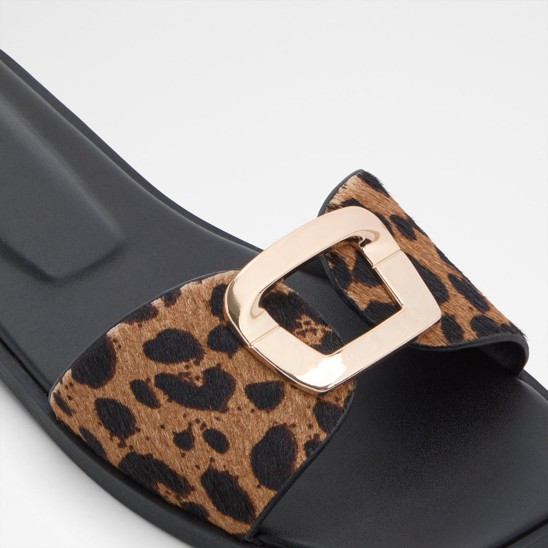 Sandálias rasas em pele preto - TIDELLA