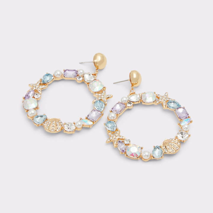 Brincos longos em dourado - UNDERTHESEAA