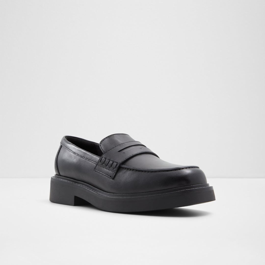 Mocassins rasos em pele preto - VERIMA