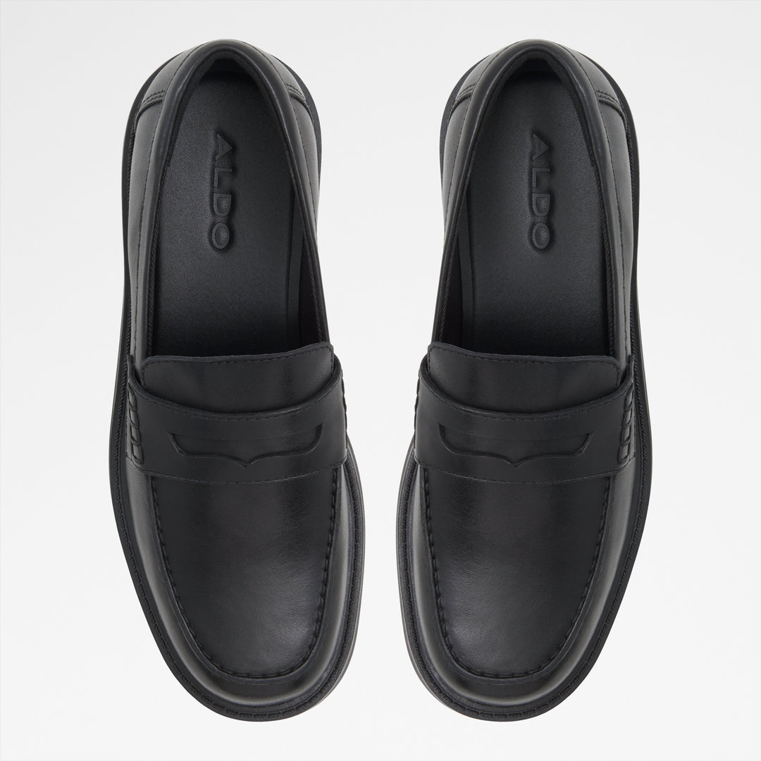 Mocassins rasos em pele preto - VERIMA