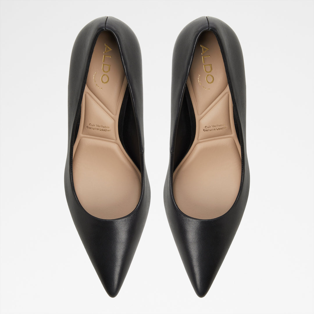 Sapatos em pele preto, salto fino - VERONE