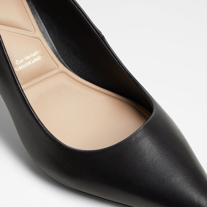 Sapatos em pele preto, salto fino - VERONE