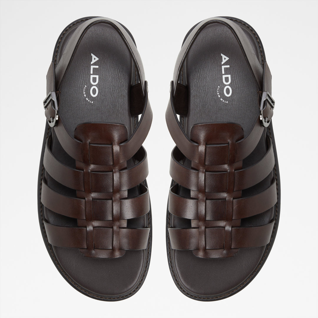Sandálias em pele castanho - WARLEY