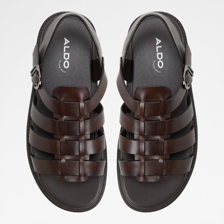 Sandálias em pele castanho - WARLEY