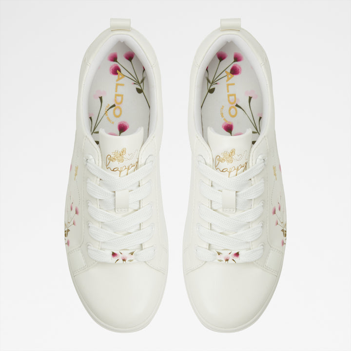 Sapatilhas rasas em branco - WILDFLOWERS