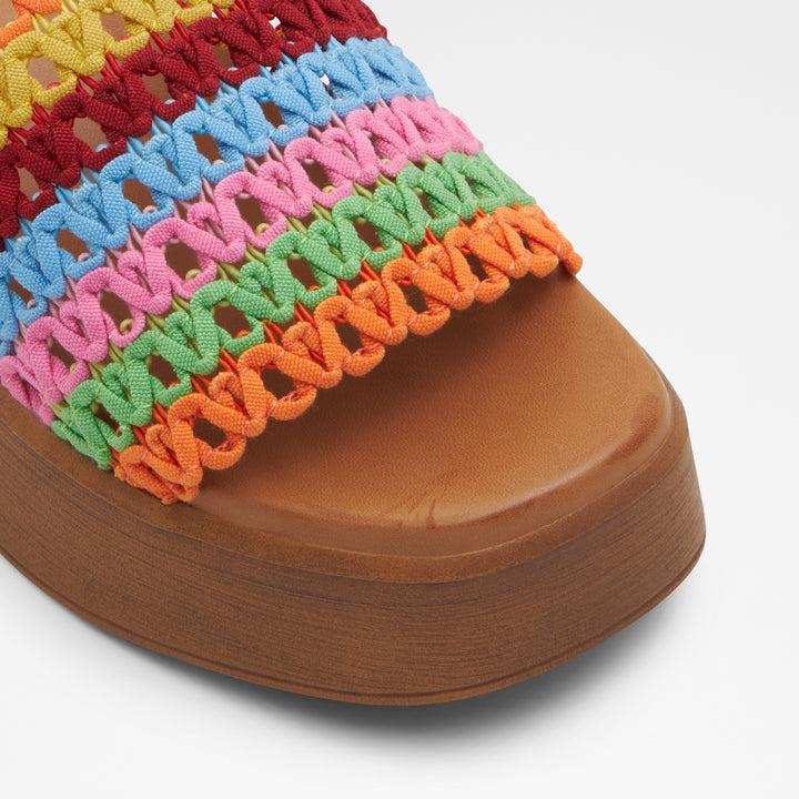 Sandálias de cunha multicor - YASSU