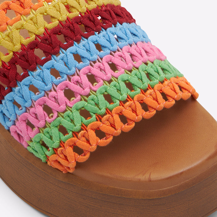 Sandálias de cunha multicor - YASSU