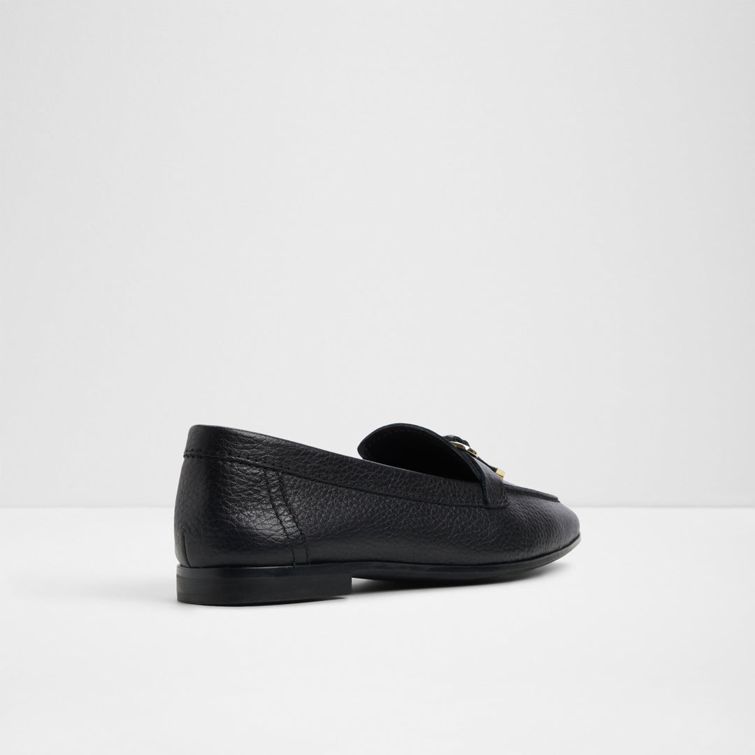 Mocassins rasos em pele preto - YBILIDE