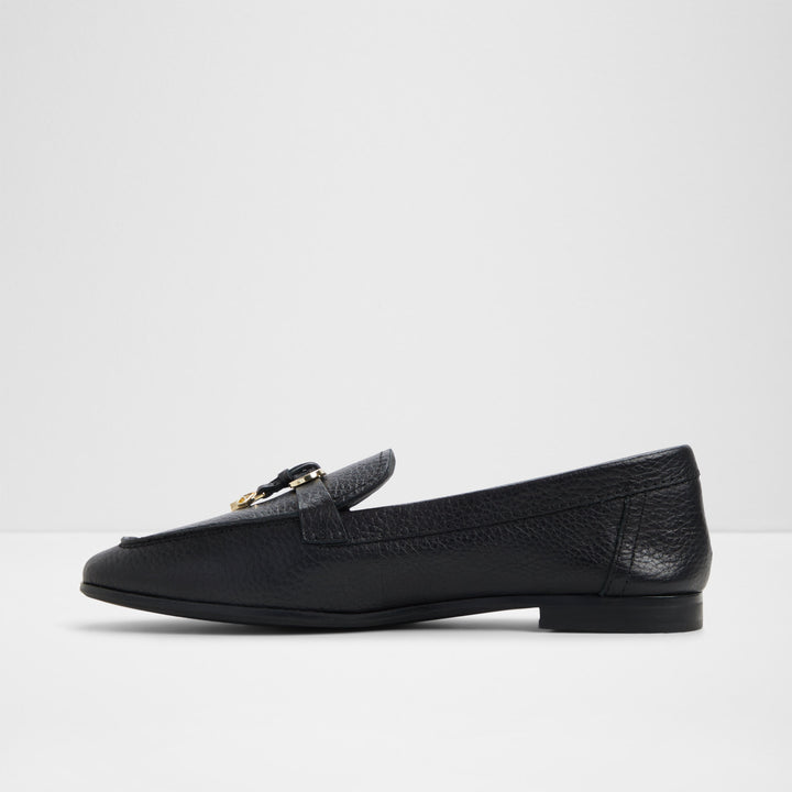 Mocassins rasos em pele preto - YBILIDE