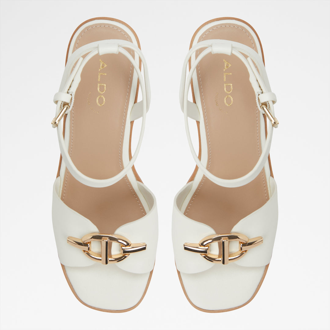 Sandálias de cunha em branco - YBYLIN