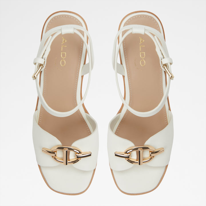 Sandálias de cunha em branco - YBYLIN