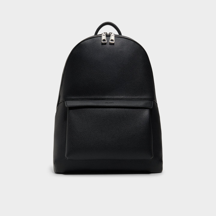 Mochila Homem ALDO Preta Minimalista em Pele Sintética com Fecho Duplo