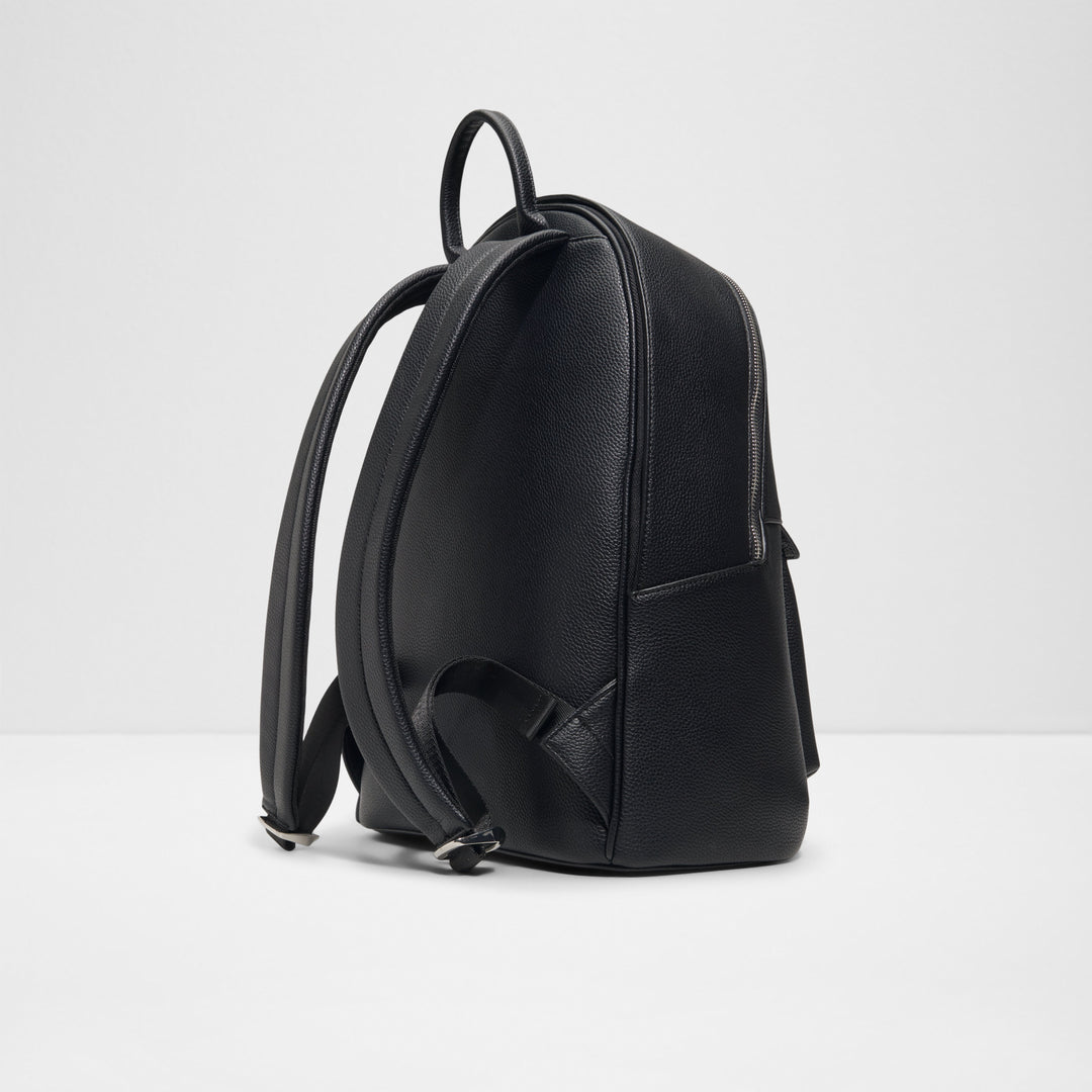 Mochila Homem ALDO Preta Minimalista em Pele Sintética com Fecho Duplo