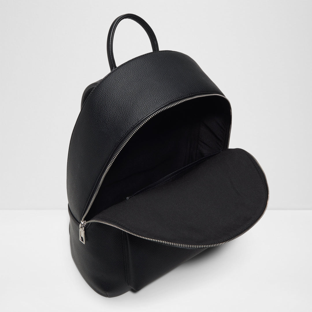 Mochila Homem ALDO Preta Minimalista em Pele Sintética com Fecho Duplo