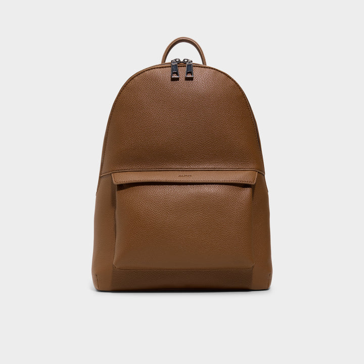 Mochila Homem ALDO Castanha Minimalista em Pele Sintética com Fecho Duplo