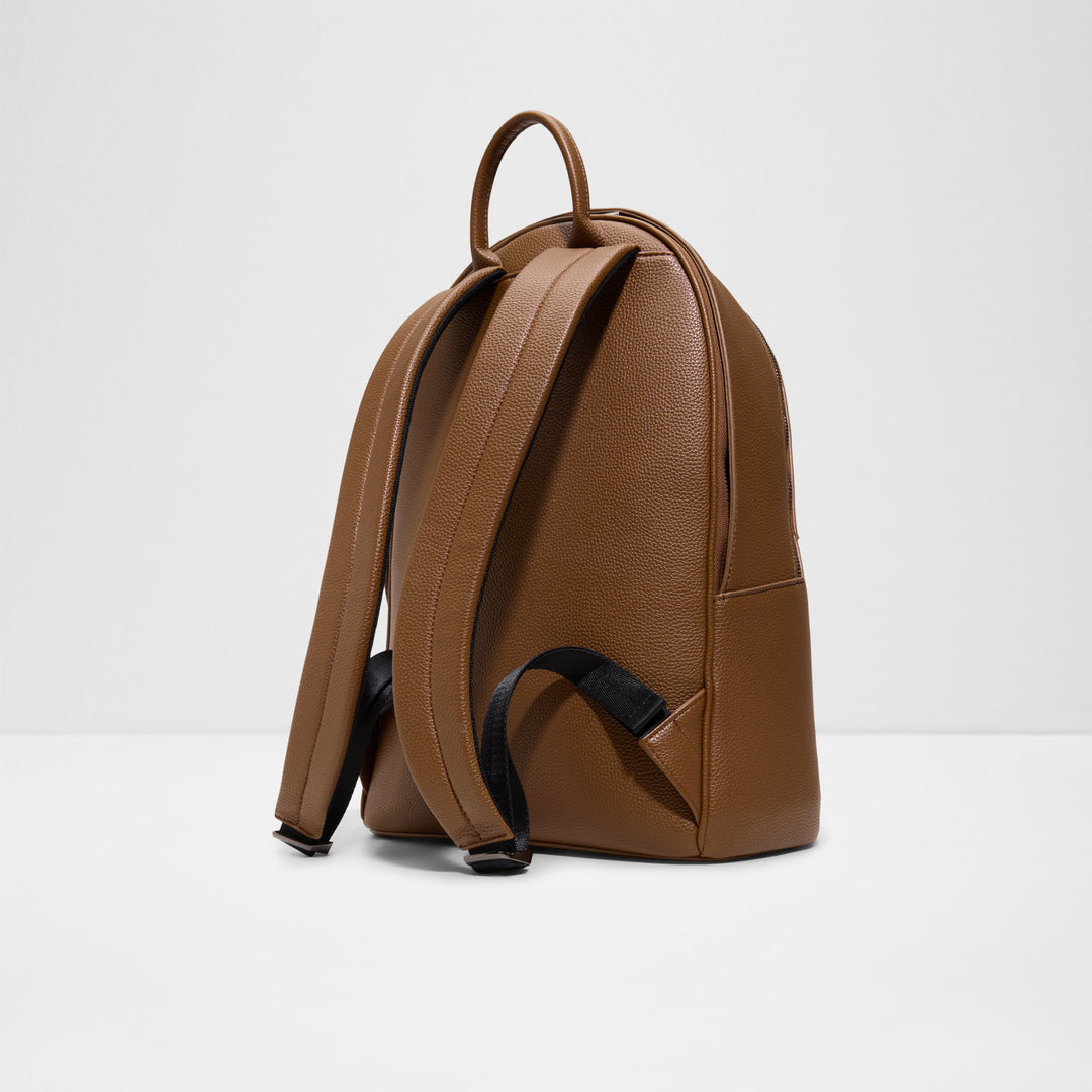 Mochila Homem ALDO Castanha Minimalista em Pele Sintética com Fecho Duplo