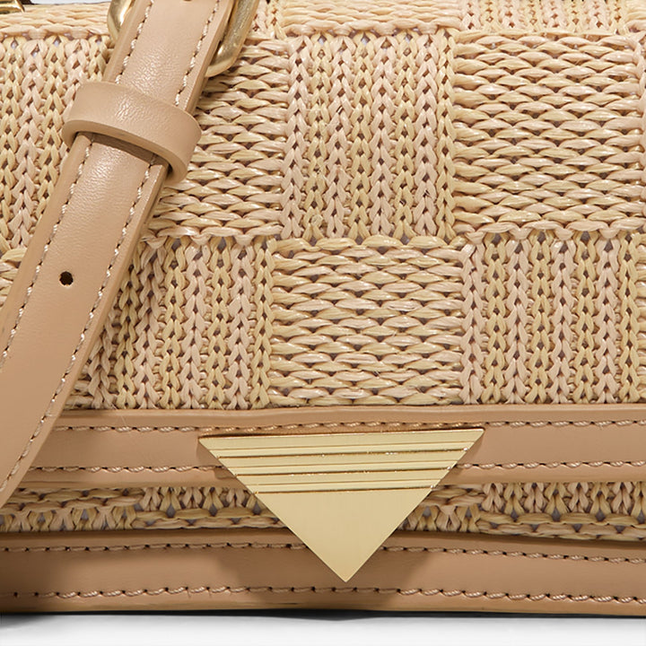 Mala de tiracolo em bege - ZENITHPURSEMINI