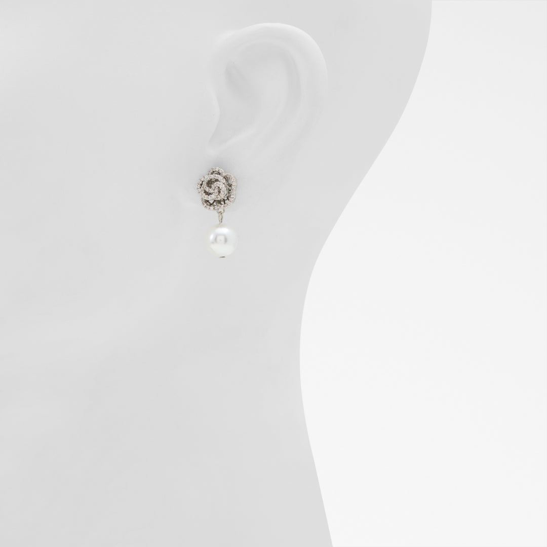 Brincos curtos em prateado - ZEPHRYM