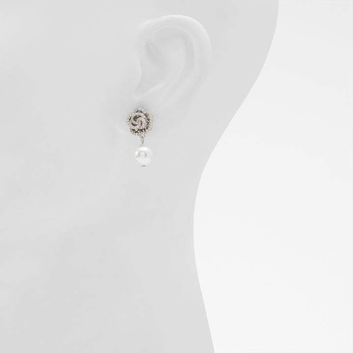 Brincos curtos em prateado - ZEPHRYM